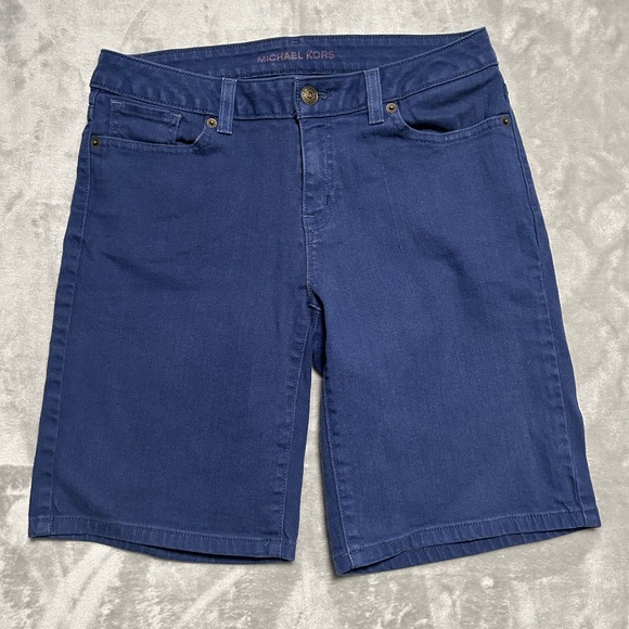 Michael Michael Kors Bermuda Shorts Women’s 2 Blue - Picture 1 of 9